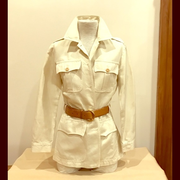 Bensimon Jackets & Blazers - Vintage 1990’s Bensimon off white saharian jacket. Size 38. EUC